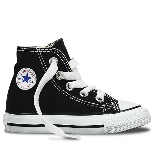 7J231 Chuck Taylor All Star Junior High Top Black by Converse