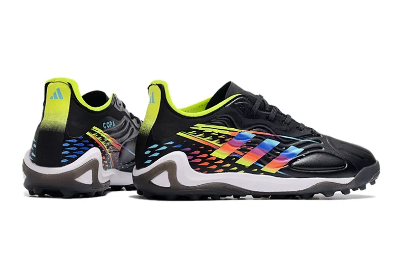 Adidas Copa Sense.1 Turf Al Rihla 2022 World Cup - Black/Bright Cyan/Yellow