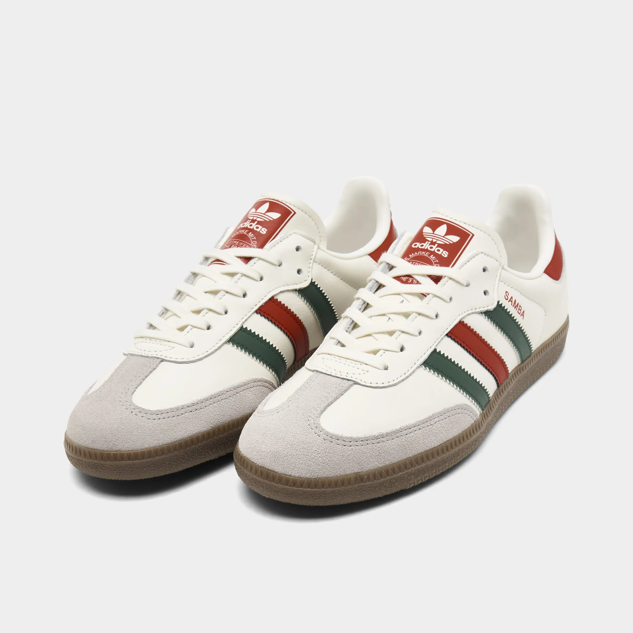 adidas Juniors' Samba OG Off White / College Red - Green