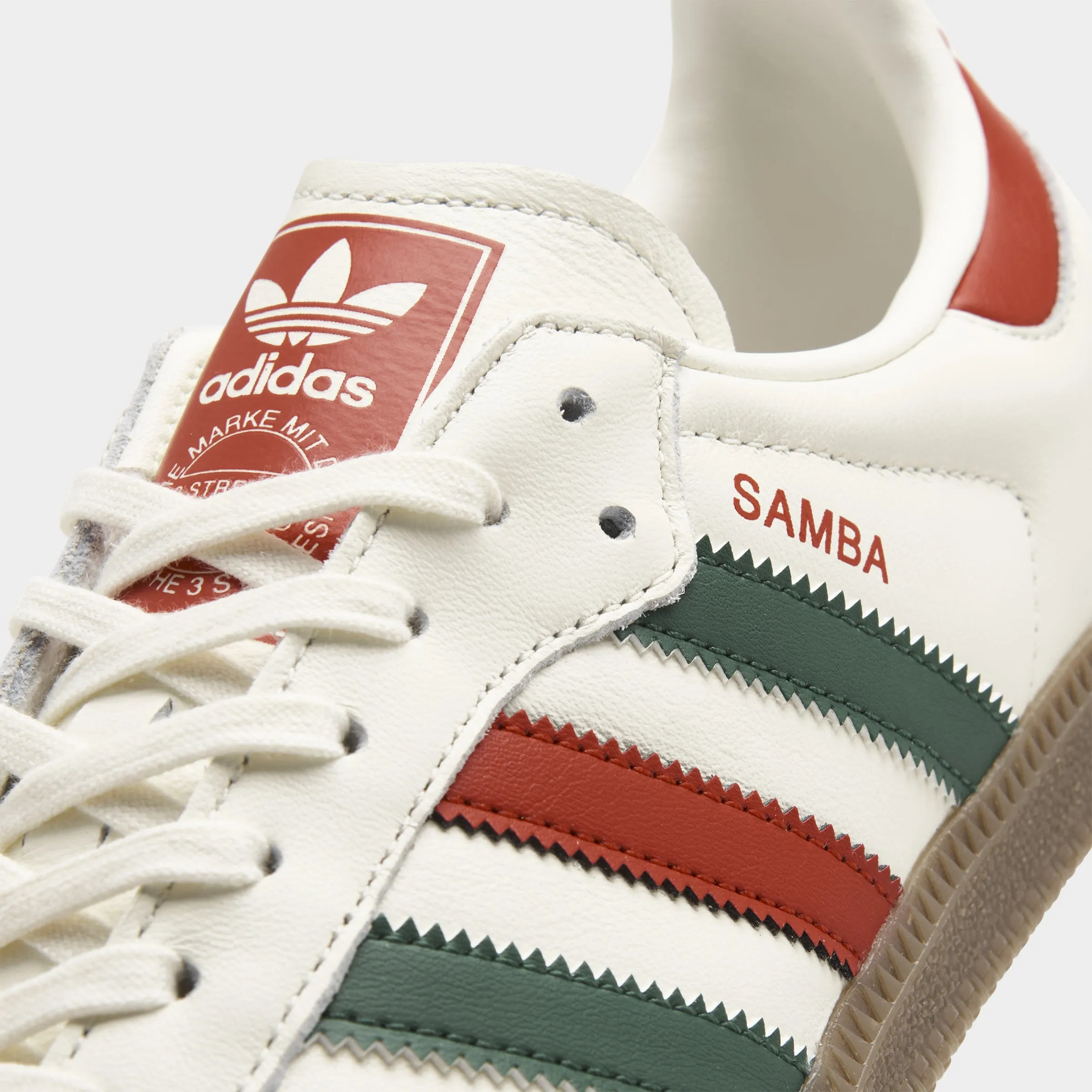 adidas Juniors' Samba OG Off White / College Red - Green