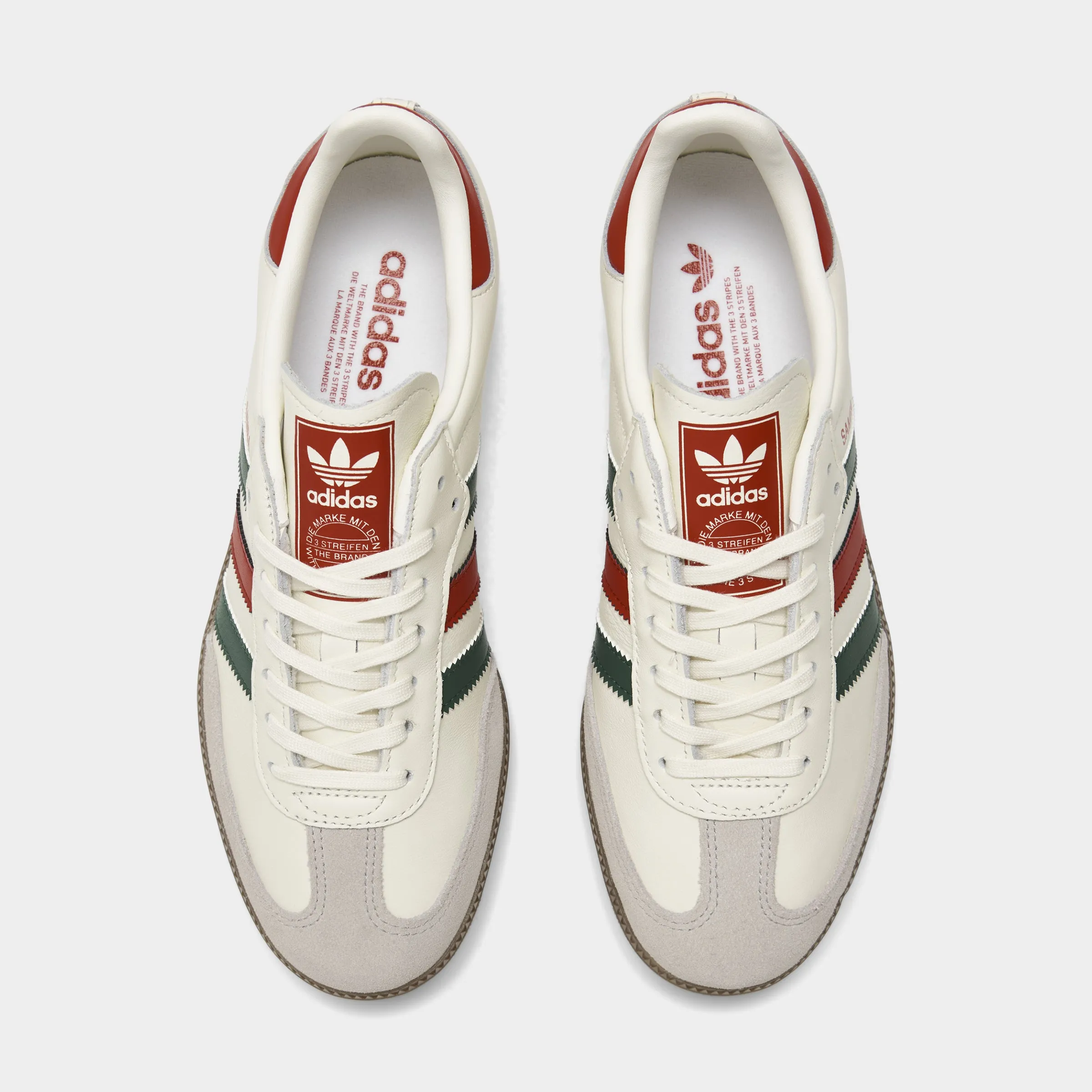 adidas Juniors' Samba OG Off White / College Red - Green