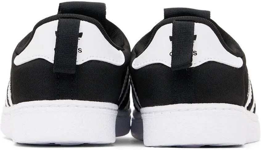 Adidas Kids Baby Black & White Superstar 360 Sneakers