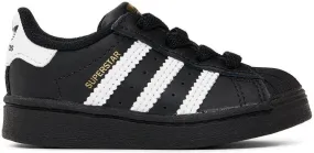 Adidas Kids Baby Black & White Superstar Sneakers