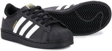 Adidas Kids Superstar lace-up sneakers Black