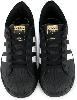 Adidas Kids Superstar lace-up sneakers Black