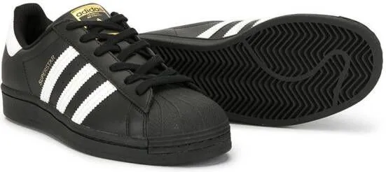 Adidas Kids Superstar low-top sneakers Black