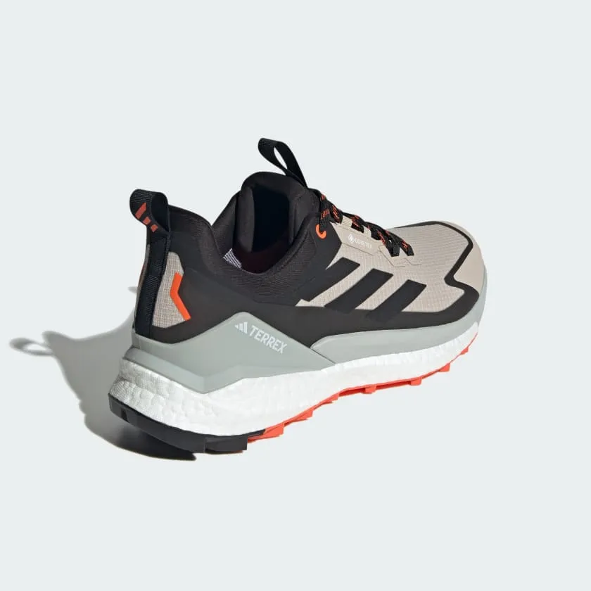 Adidas Men's Terrex Free Hiker 2.0 Low Gore-Tex in Wonder Beige Core Black Semi Impact orange