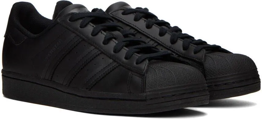 Adidas Originals Black Superstar Sneakers