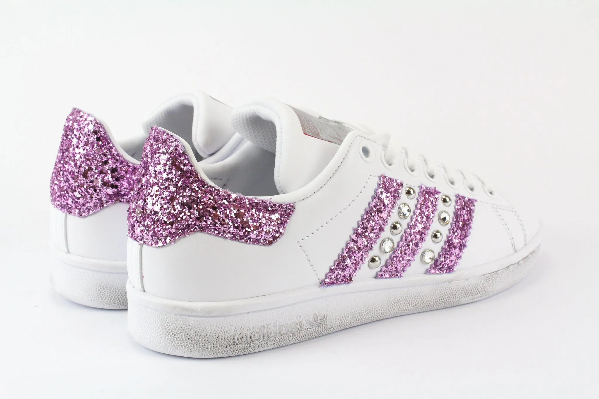 Adidas Stan Smith Glitter Glicine & Strass