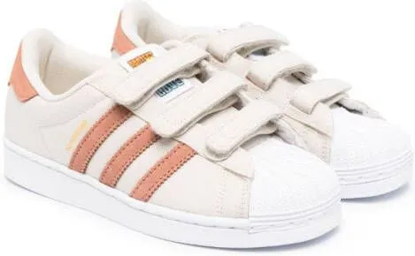 Adidas Superstar touch-strap sneakers Neutrals