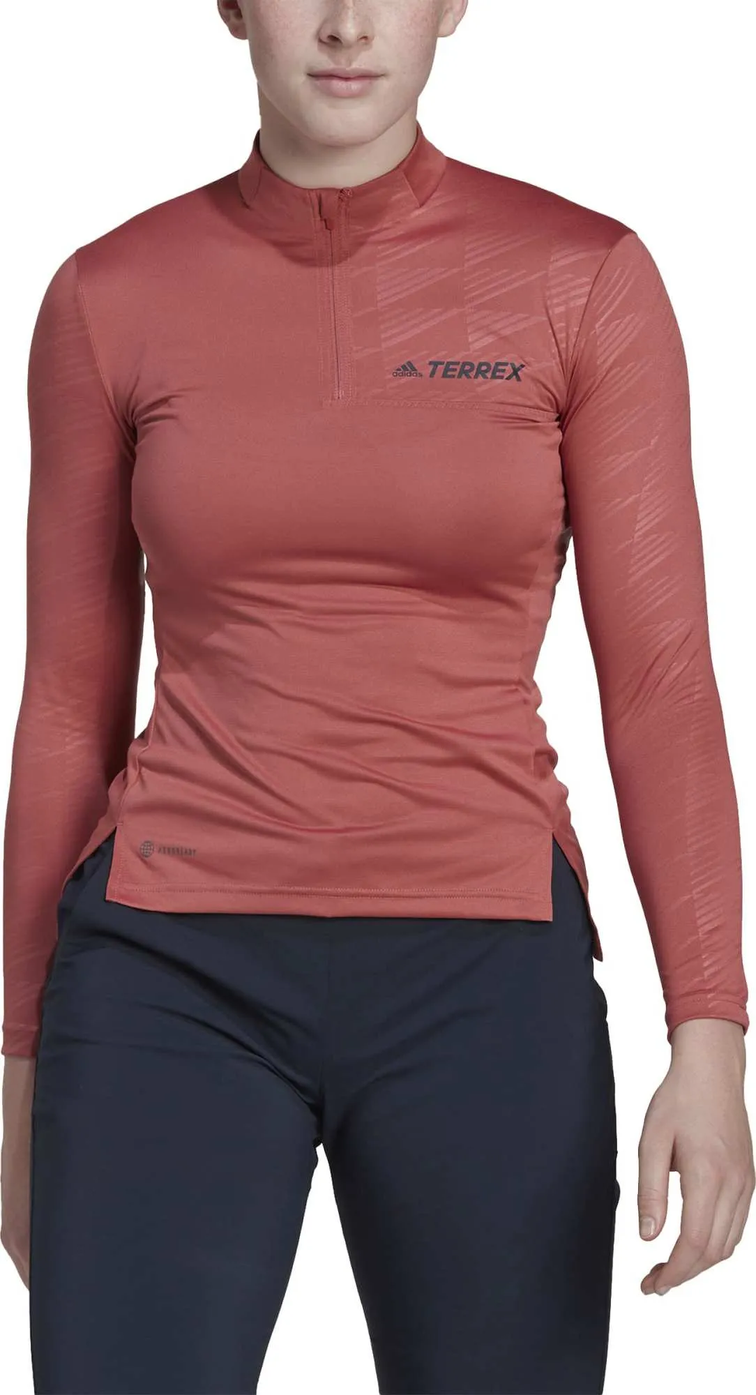 Adidas Women's Terrex Multi Half-Zip Tee Wonred | Buy Adidas Women's Terrex Multi Half-Zip Tee Wonred here | Outnorth