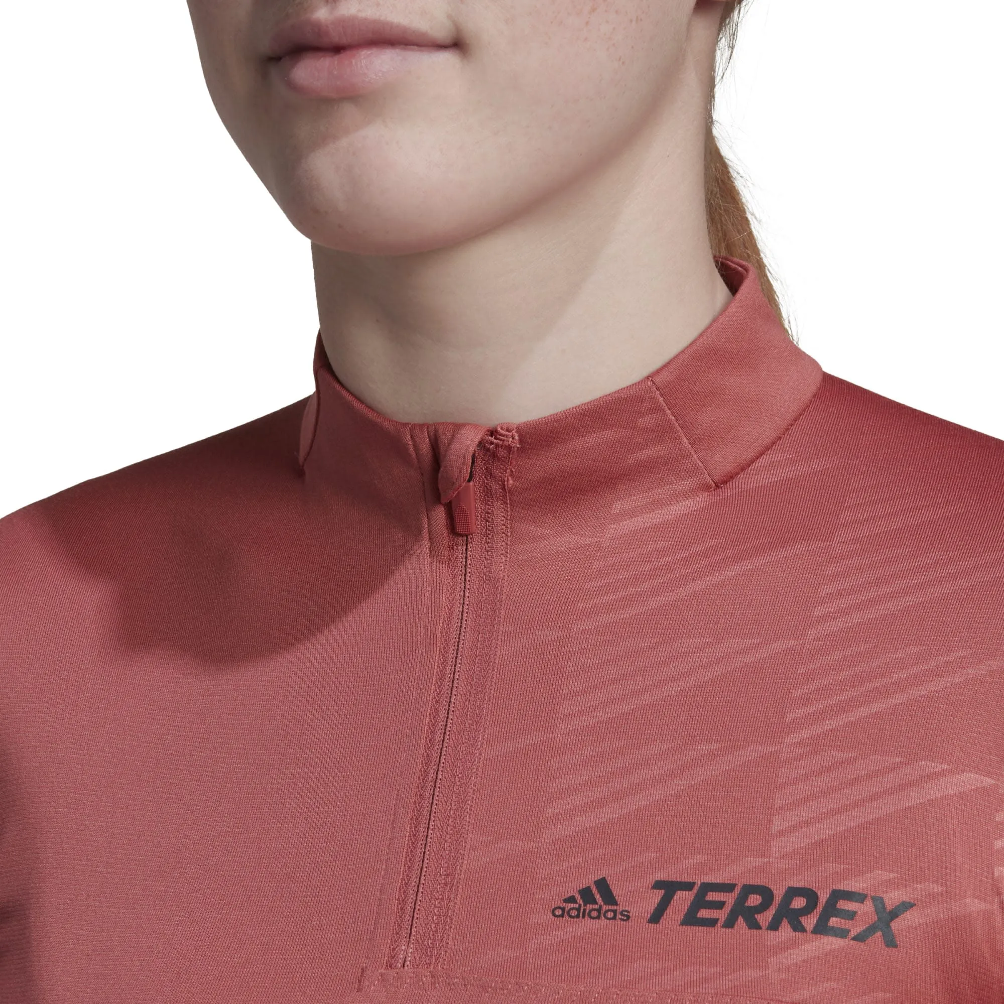 Adidas Women's Terrex Multi Half-Zip Tee Wonred | Buy Adidas Women's Terrex Multi Half-Zip Tee Wonred here | Outnorth