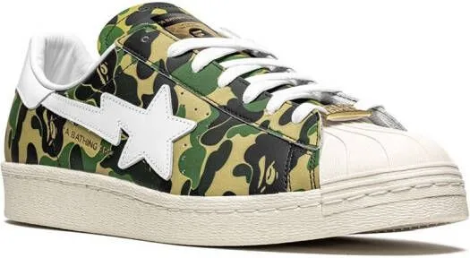 Adidas x Bape Superstar ''Green Camo'' sneakers