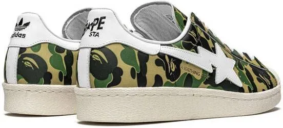 Adidas x Bape Superstar ''Green Camo'' sneakers