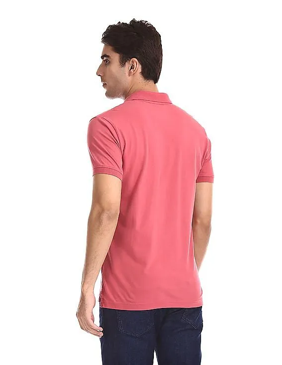 Aeropostale Short Sleeve Appliqued Polo Shirt