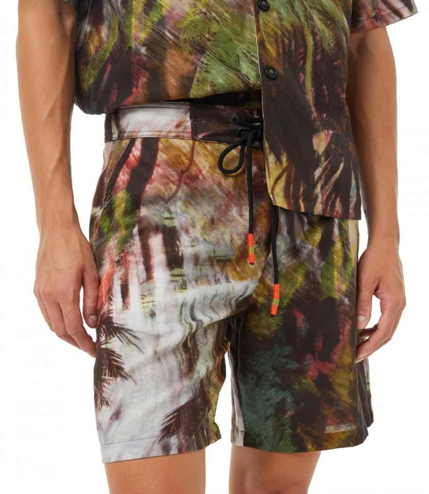 ALANUITROPICAL MADNESS LINEN SHORT