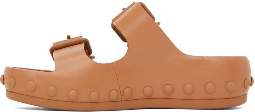 At.Kollektive Tan Natacha Ramsay Levi Edition Studded Two Sandals