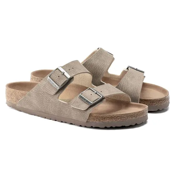 Birkenstock M' Arizona Desert Dust Gray Taupe Veg Microfibre Sandals