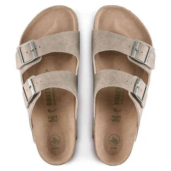 Birkenstock M' Arizona Desert Dust Gray Taupe Veg Microfibre Sandals