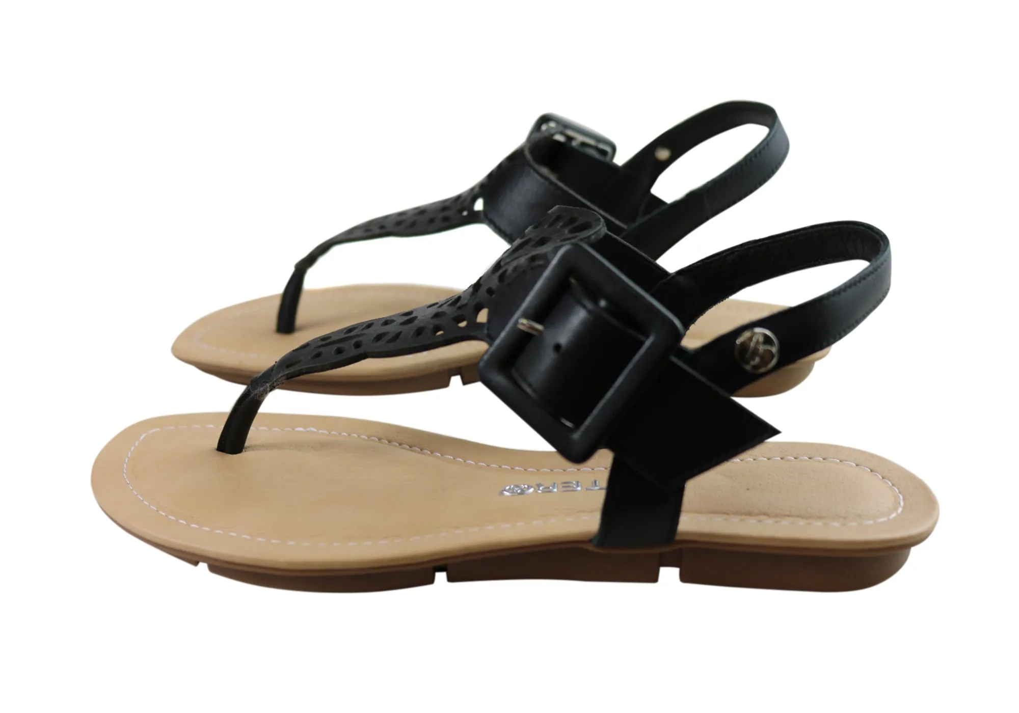 Bottero Georgia Womens Comfortable Leather Sandals Made In Brazil