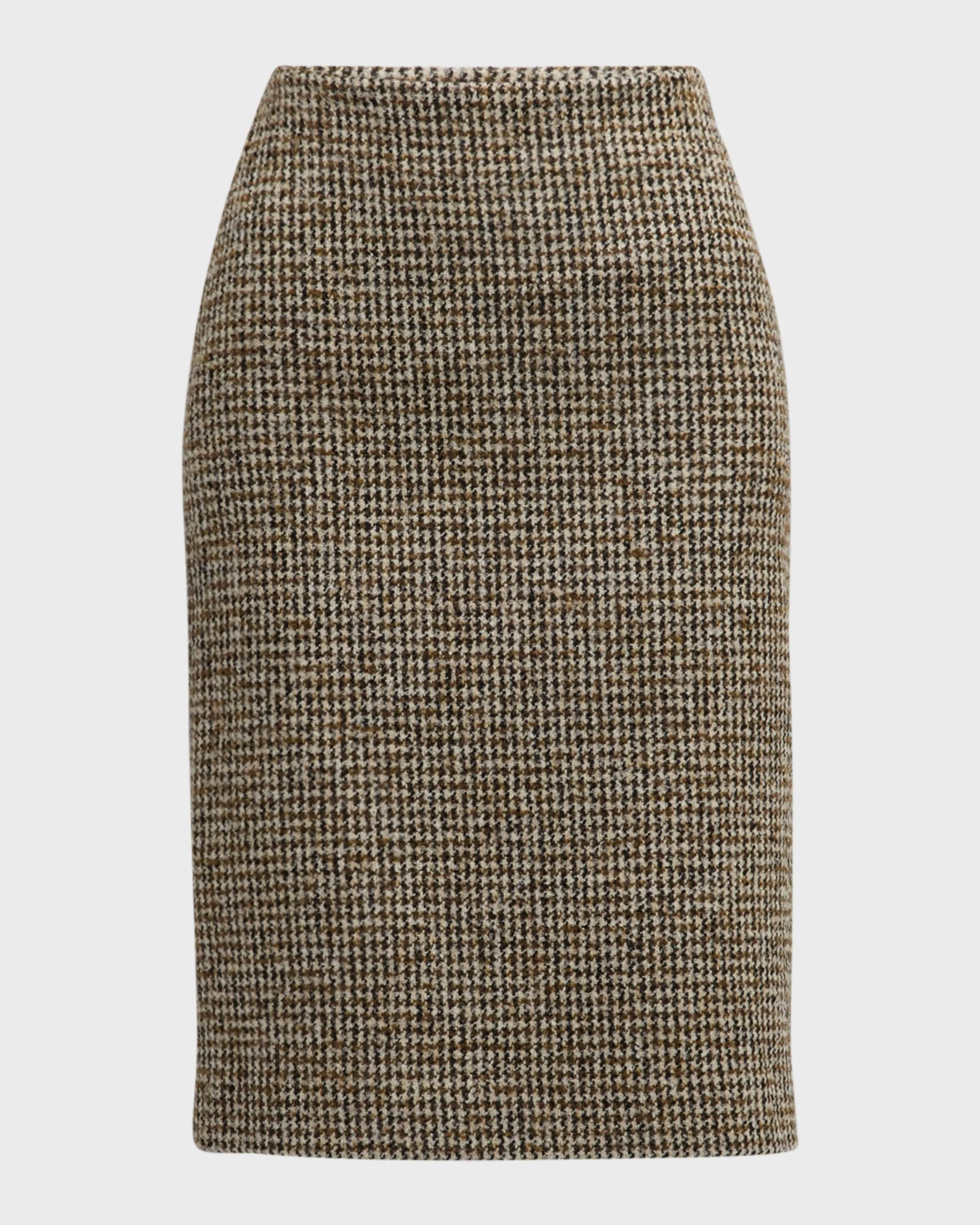 Cara Straight Houndstooth Skirt