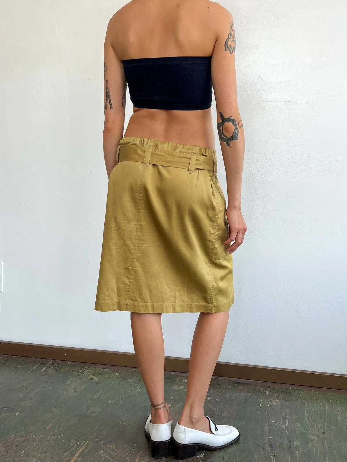 Celine Cargo Skirt - Caramel