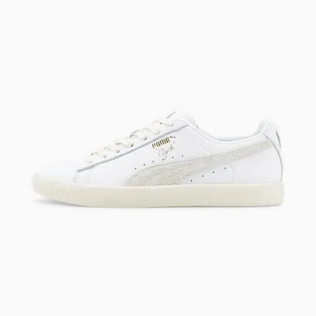 Clyde Base Sneakers | PUMA White-Frosted Ivory-Puma Team Gold | PUMA SHOP ALL PUMA | PUMA 