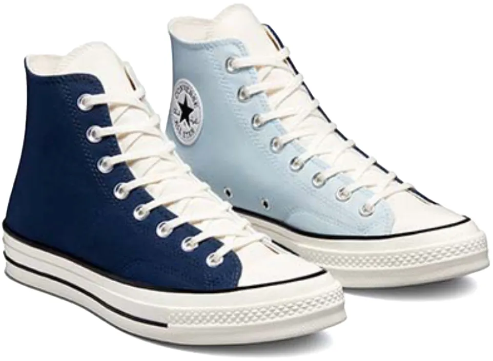 Converse Chuck Taylor All Star 1970s Hi Top Nautical Tri-Blocked Navy/Aqua Mist/Egret