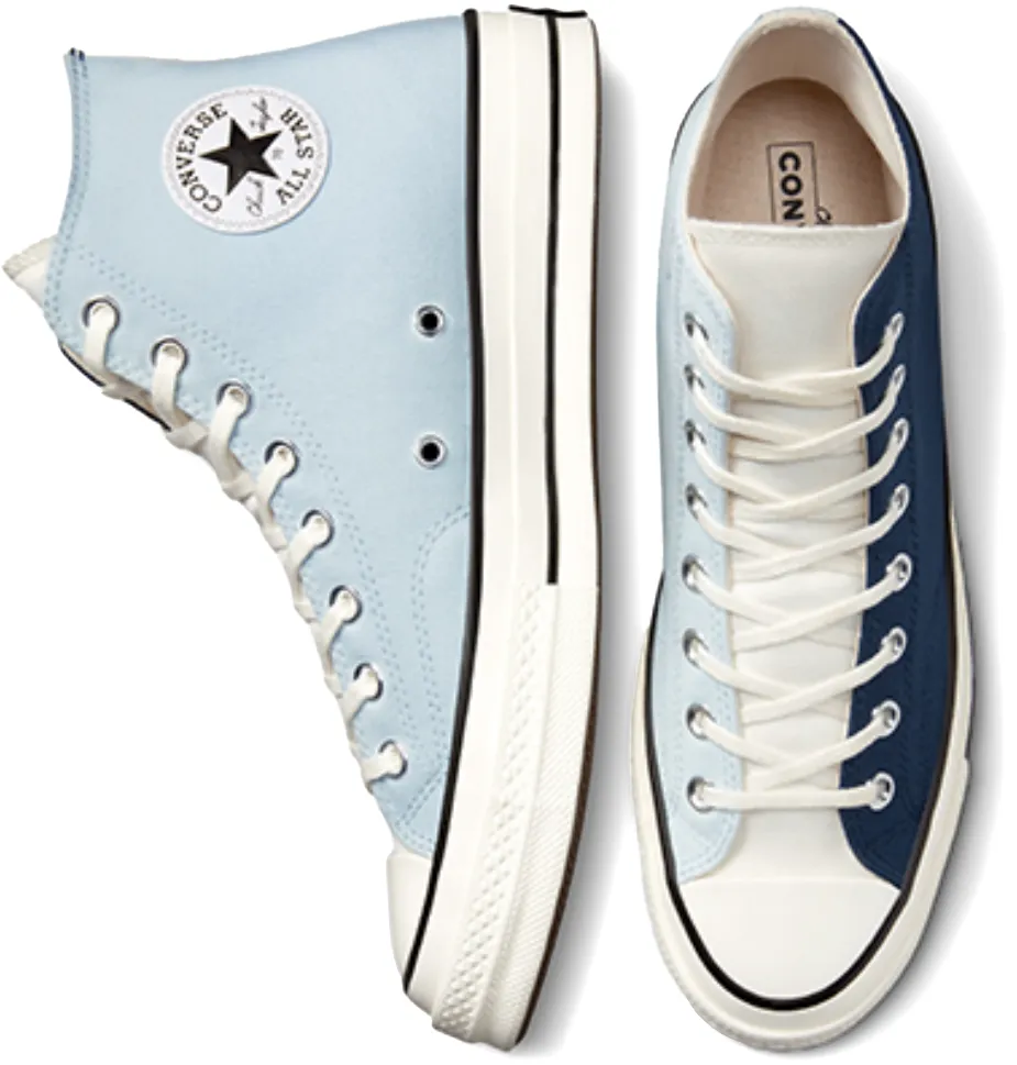 Converse Chuck Taylor All Star 1970s Hi Top Nautical Tri-Blocked Navy/Aqua Mist/Egret