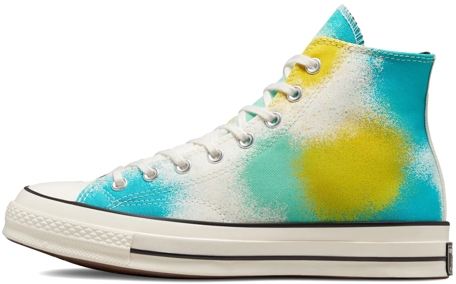 Converse Chuck Taylor All Star 1970s Hi Top Spray Paint Egret/Cyber Teal/Bright Bud