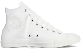 Converse Chuck Taylor All Star Hi Top White Leather Monochrome