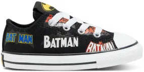 Converse Chuck Taylor All Star Toddler Batman Text Low Top Black/Multi