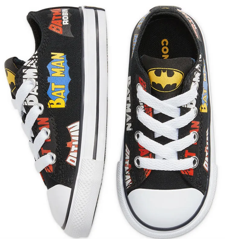 Converse Chuck Taylor All Star Toddler Batman Text Low Top Black/Multi