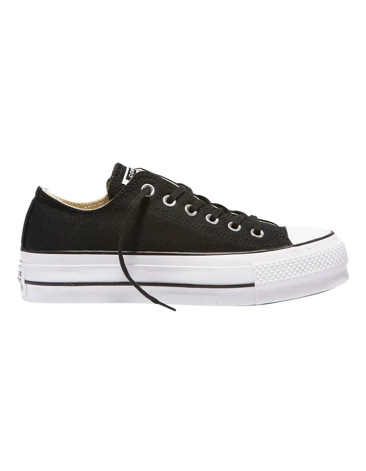 Converse Womens Chuck Taylor All Star Canvas LIFT LOW TOP Black