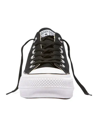 Converse Womens Chuck Taylor All Star Canvas LIFT LOW TOP Black