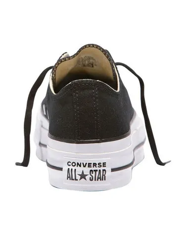 Converse Womens Chuck Taylor All Star Canvas LIFT LOW TOP Black