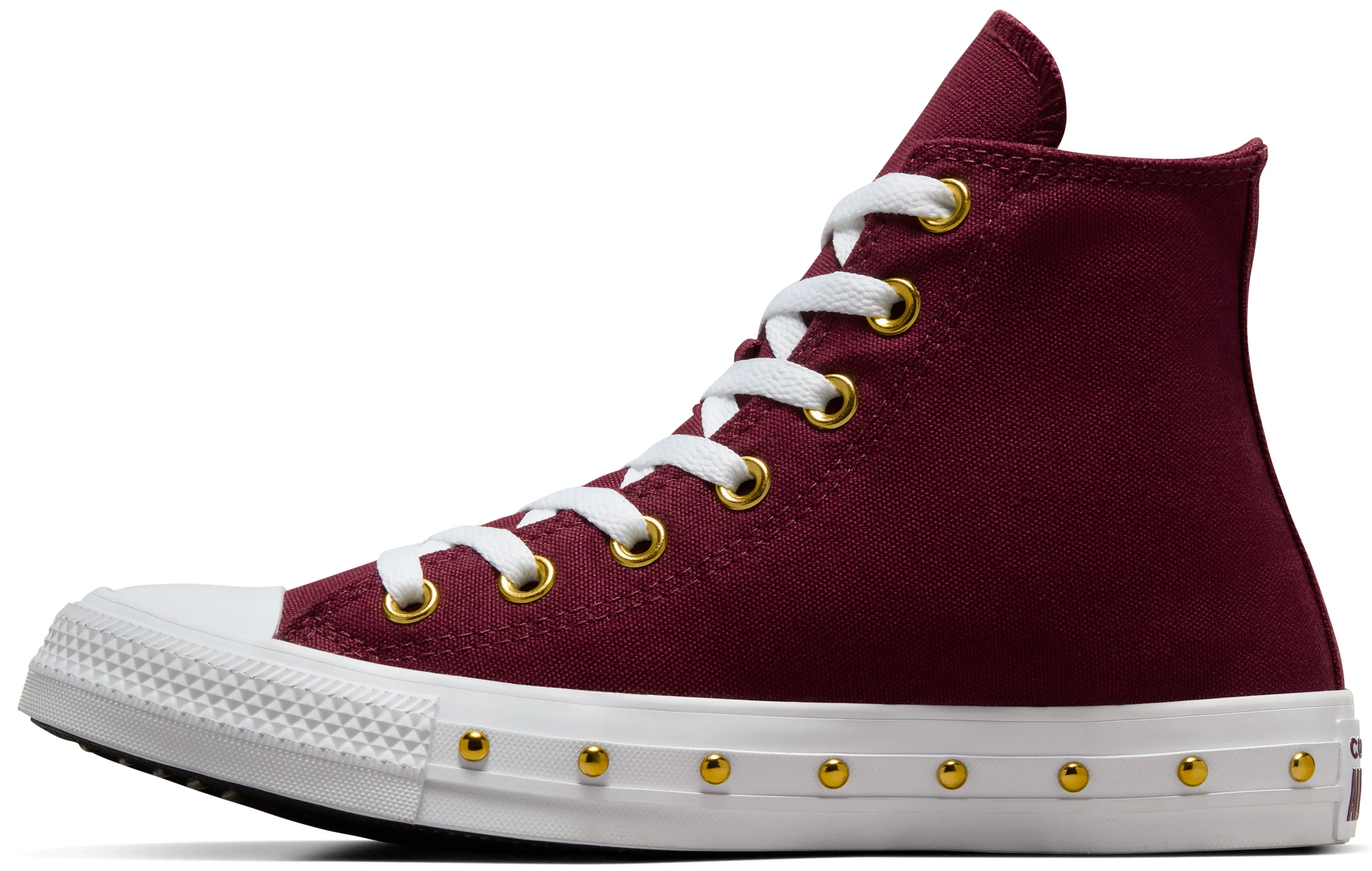 Converse Womens Chuck Taylor All Star Hi Top Deep Bordeaux/ Gold