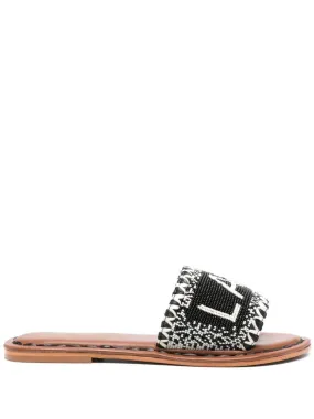 De Siena    De Siena Lake Como Beads Flat Sandals