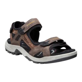 ECCO Men's Yucatan Sandals - Espresso/Cocoa Brown/Black