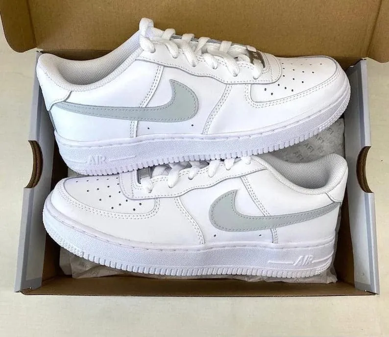 Gray Swoosh Custom Nike Air Force 1_s