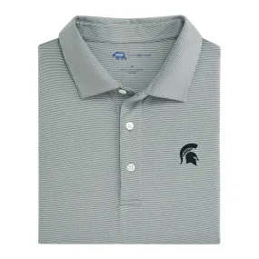 Hairline Stripe Michigan State Performance Polo