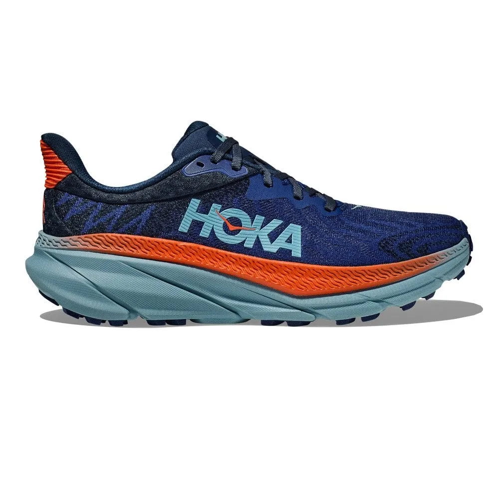 Hoka  Challenger 7 Mens Trail Running Shoes Bellwether Blue/Stone Blue