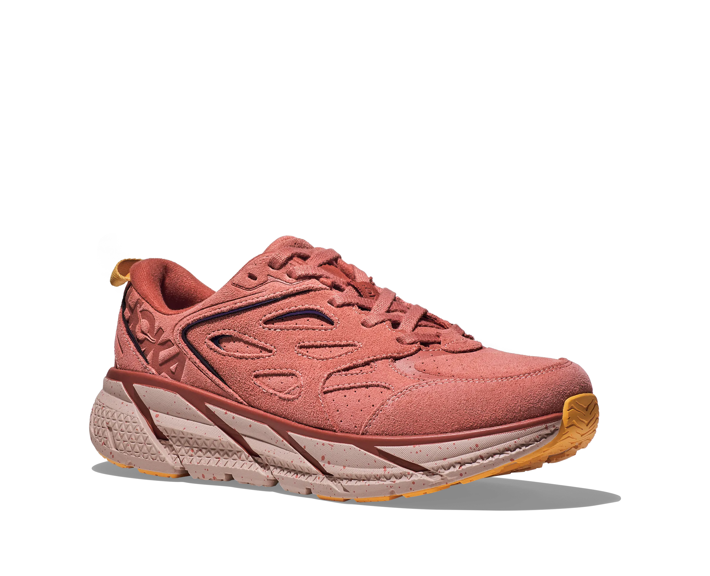 Hoka  Clifton L Suede  Earthenware / Hot Sauce 