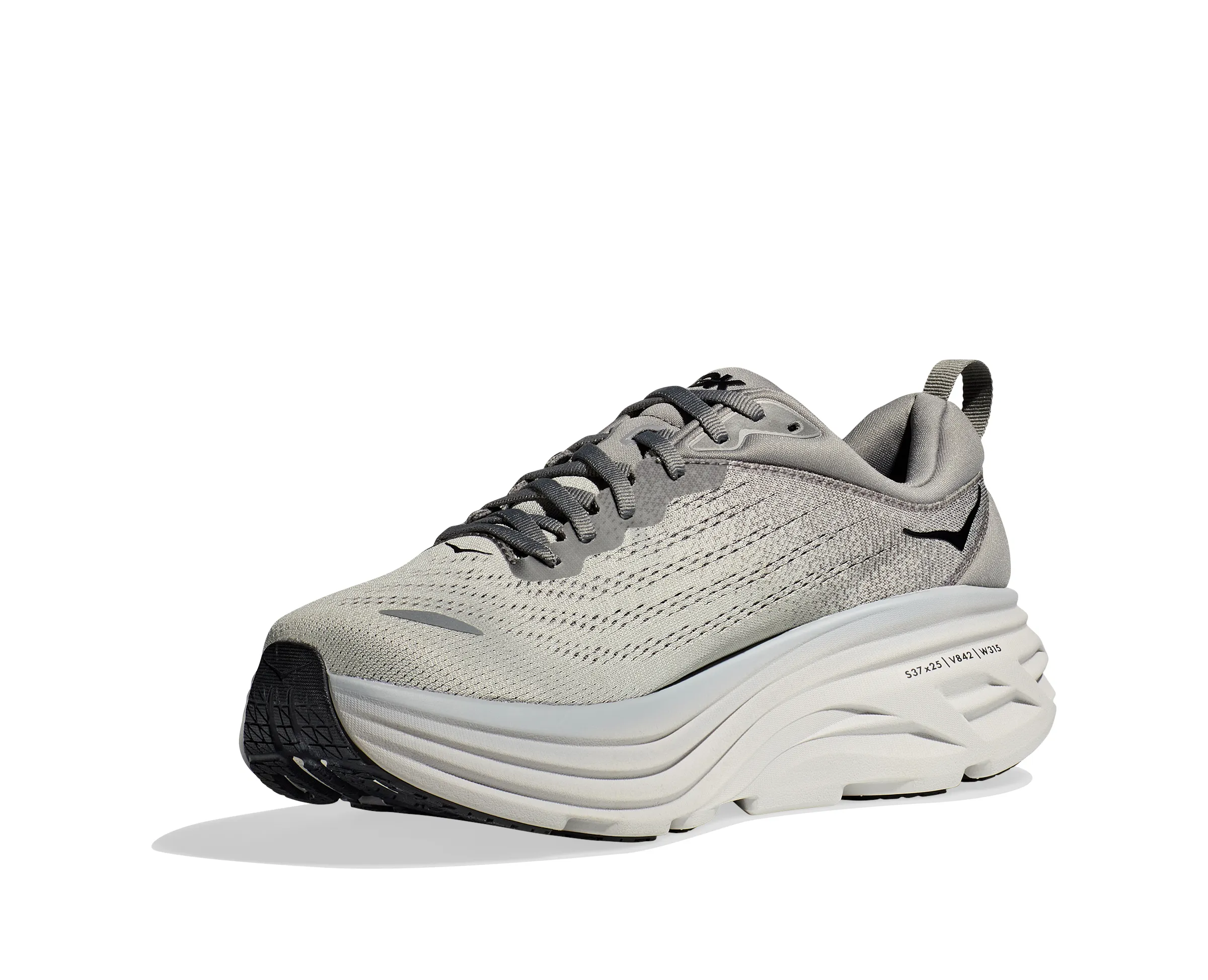 Hoka Men's Bondi 8 - Sharkskin/Harbor Mist