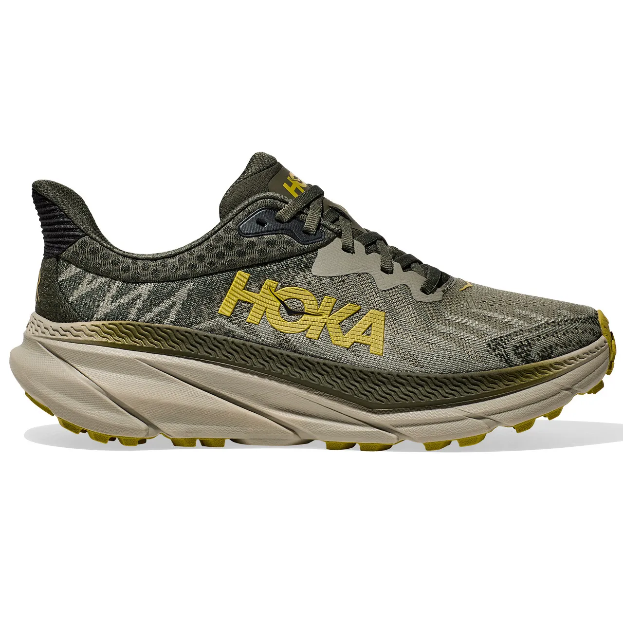 HOKA ONE ONE Men's Challenger 7 - Olive Haze / Forest Cover (Wide Width)