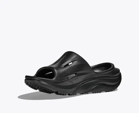 Hoka One One Unisex Ora Recovery Slides 3 - Black