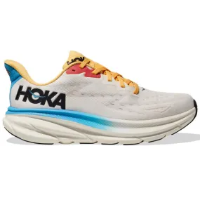 HOKA ONE ONE Women's Clifton 9 - Blanc De Blanc / Swim Day (Medium Width)