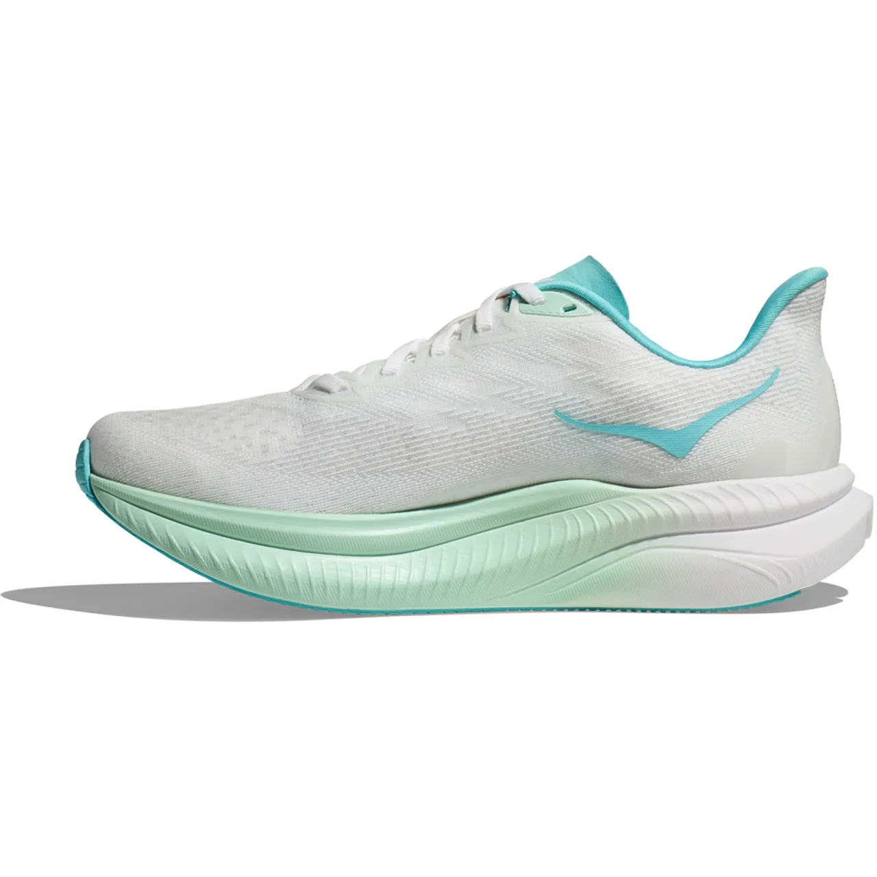 HOKA ONE ONE Women's Mach 6 - Frost / Rose Gold (Wide Width)