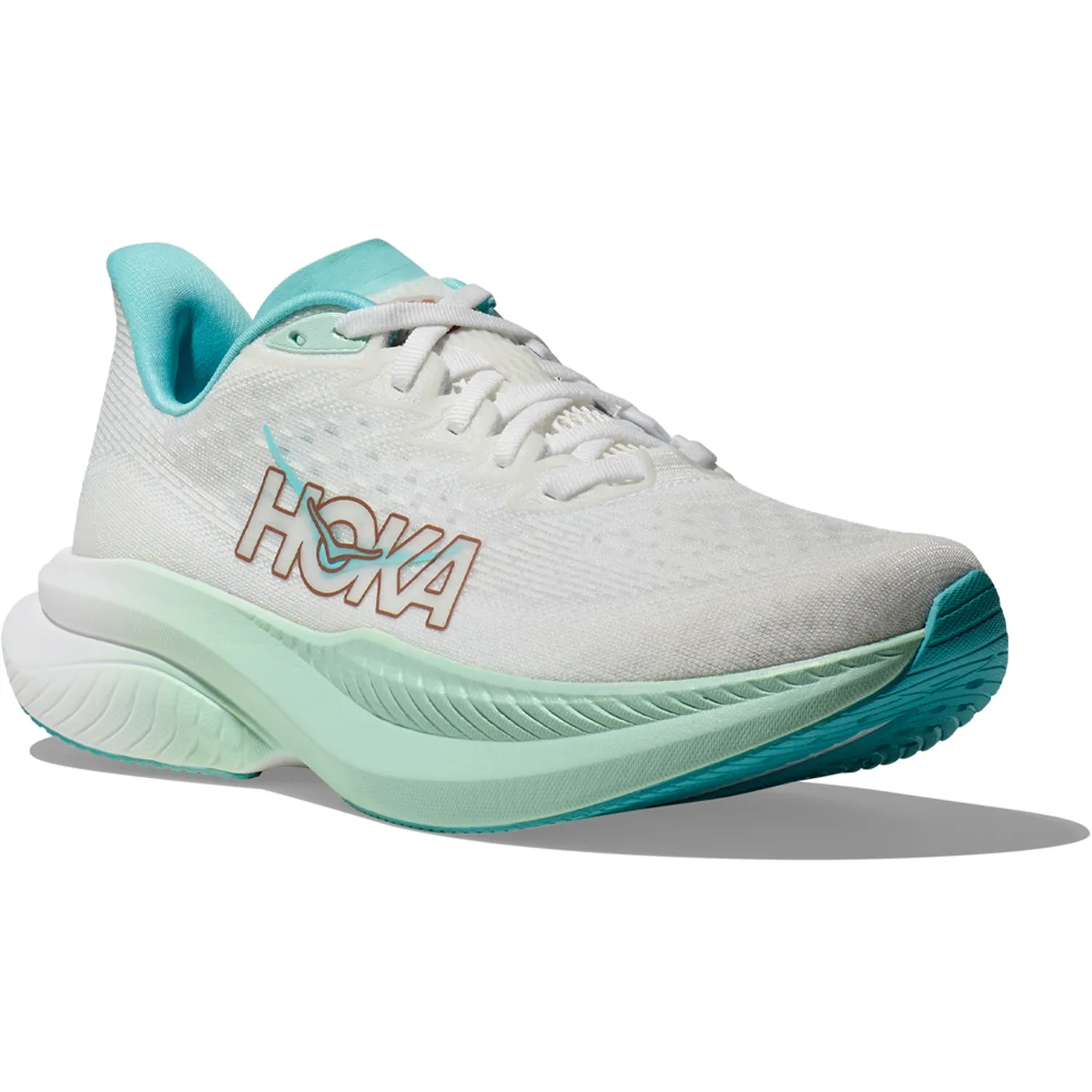 HOKA ONE ONE Women's Mach 6 - Frost / Rose Gold (Wide Width)