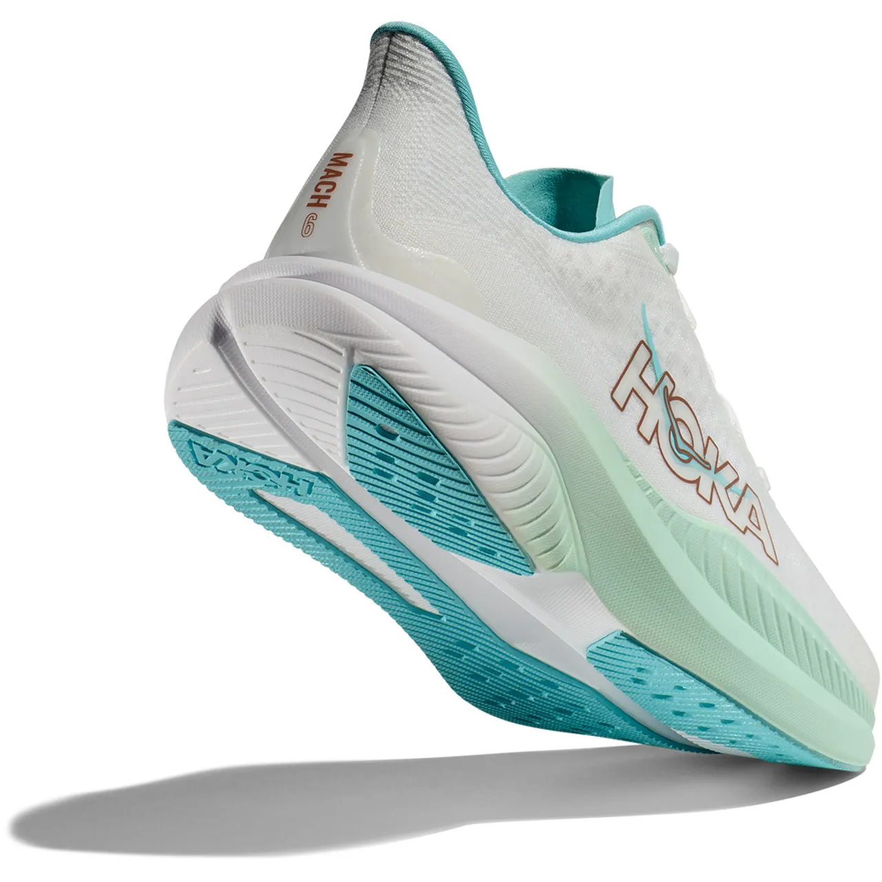 HOKA ONE ONE Women's Mach 6 - Frost / Rose Gold (Wide Width)